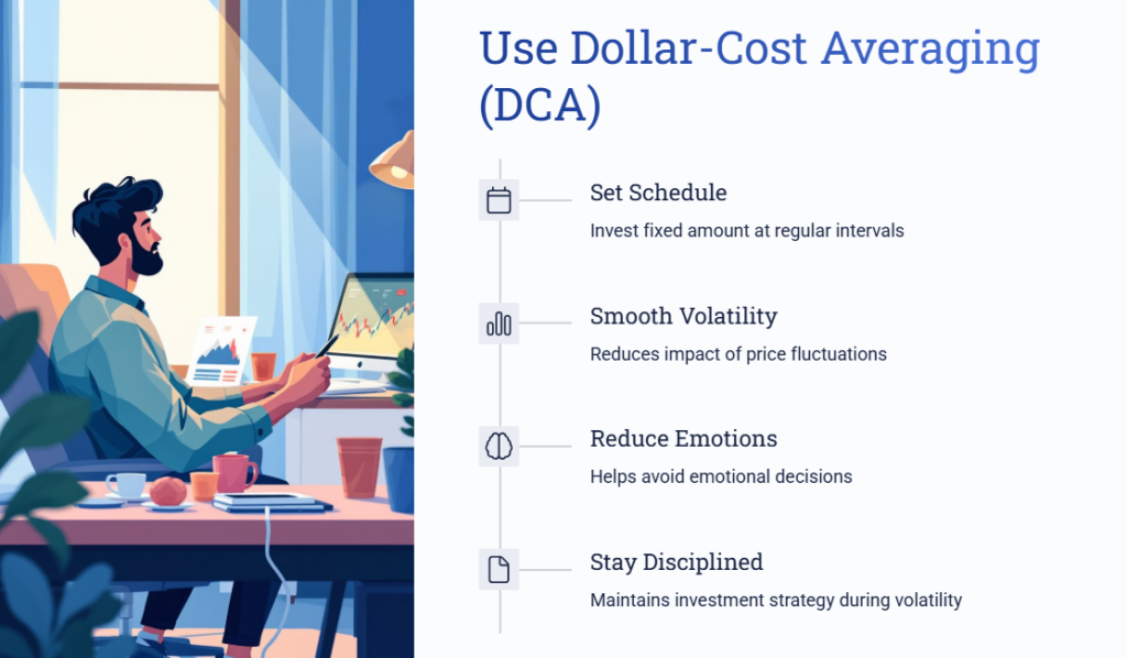 6 Smart Ways to Invest During a U.S.-China Tariff Trade War - 6 6 Smart Ways to Invest During a U.S.-China Tariff Trade War - Use Dollar-Cost Averaging (DCA)