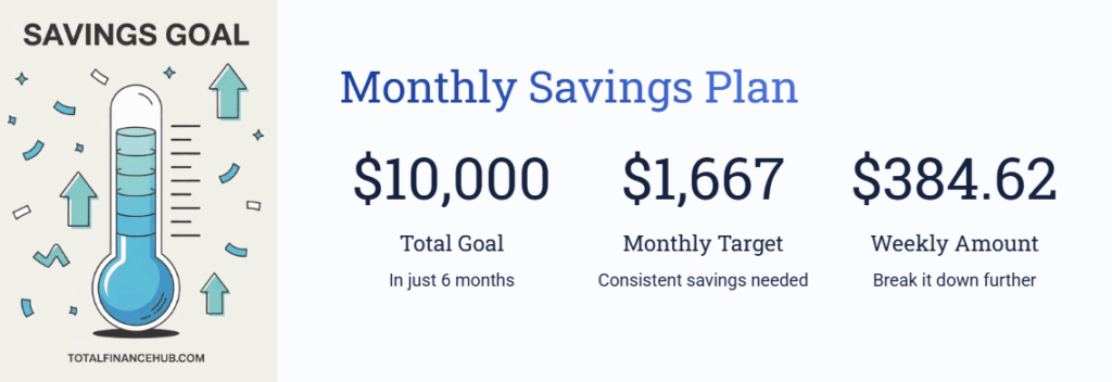 How to Save 10K in 6 Months on a Low Income – Budget-Friendly Tips That Actually Work - 3 How to Save 10K in 6 Months on a Low Income – Budget-Friendly Tips That Actually Work - Step-by-Step Monthly Savings Plan